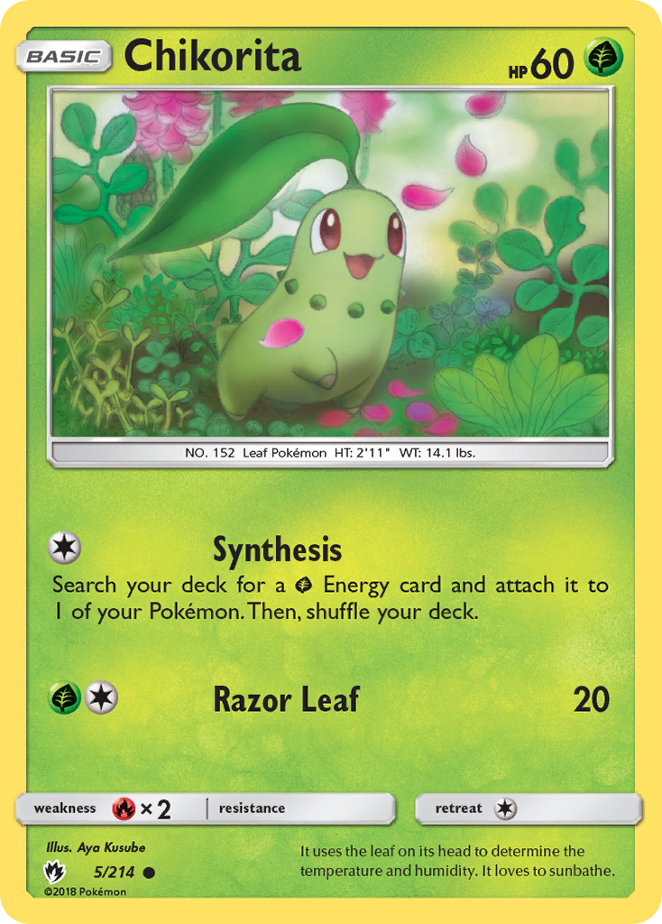 Lost Thunder Chikorita #5/214